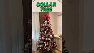 Candy Cane Lane Christmas Tree using Dollar Tree products. #christmas #christmastree #dollartree