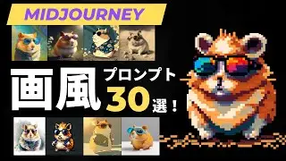 【Midjourneyチュートリアル】画風コントロールに使えるプロンプトを３０個紹介します