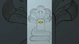 learn to draw shivling with sheshnag 💥