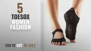 Toesox Women Fashion [2018 Best Sellers]: ToeSox Women's Bellarina Half Toe Grip Non-Slip for