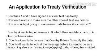 RSA Algorithm and Treaty Verification