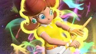 Mario Golf Super Rush Daisy vs Bowser in Bowser's Highlands