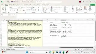 Financial Budget using MS Excel (Timberline Furniture Co.)