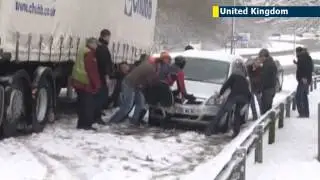 Snow brings UK to its knees, again! snowfall brings disruption to transport and education