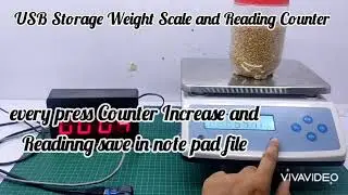 USB Storage weight scale with reading counter