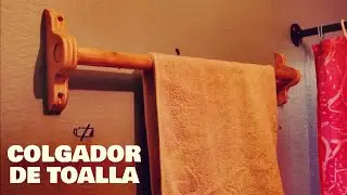 Cómo hacer un colgador para toalla.