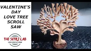 Valentine's day love tree scroll saw