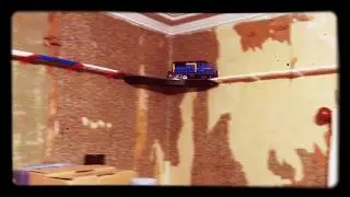 Lego Train Track Wall Bracket test run.