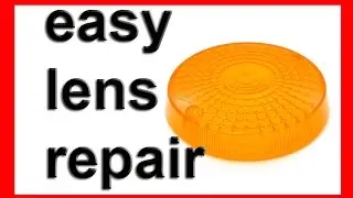 how to repair broken or cracked plastic turn signal indicator lens