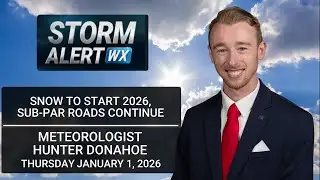 More snow to start 2026, slick road conditions - AM Weather 01/01/2026