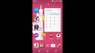 How to open calculator in Android lollipop Sony Xp