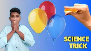 Pop A Balloon With An Orange Peel | Simple Science Experiment #balloon #experiment