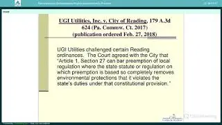Pennsylvania's Environmental Rights Amendment in Practice