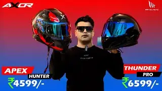 Axor Apex Hunter Vs MT Thunder 3 Pro Comparison🤔 Best Helmet to Buy for Travel, Motovlog & City Ride