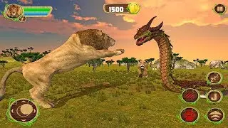 Furious Lion Vs Angry Anaconda Snake: Wild Simulator