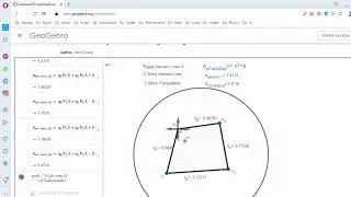 Geogebra Demo for Quadrea of a Projective Quadrangle