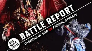 UNSER ERSTES SPIEL | GRIMDARK FUTURE | Daemons of war vs. Eternal Dynasty | Road to OPR #4 | DICED