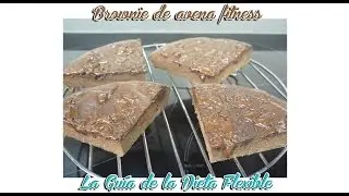 Receta fitness: Brownie de avena con chocolate