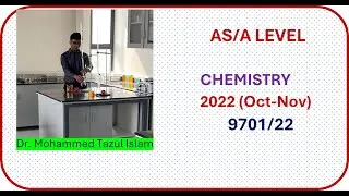 A Level Chemistry(9701) October November - 2022 Paper -22 (Solved)