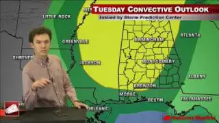 RedZone Weather Severe Weather Update by Spinks Megginson (8:00PM - 2/6/2017)