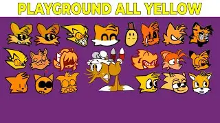 Тест персонажа FNF | Геймплей против My Playground | ALL Yellow Test