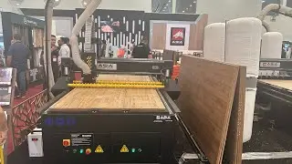 TigerTec partner in Mexico on the show in Guadalajara. CNC router for #woodworking