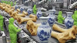 Inside a Modern Bone Processing Factory: Chinese Bone Ceramics Production Process
