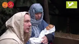 Kerststal bij de schaapskooi op Heidestein