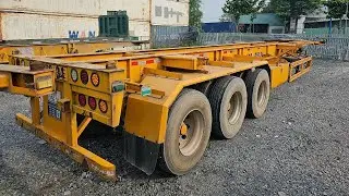 BỘ Đ&Ocirc;I RƠ MOOC XƯƠNG CIMC 45 FEET ĐẸP HẾT NƯỚC CHẤM | RM XƯƠNG 3 TRỤC TẢI 32.3 TẤN 2018 QUA SỬ DỤNG
