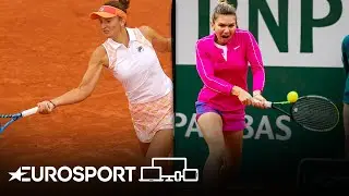 Simona Halep vs Irina Begu  | Roland Garros 2020 - Round 2 Highlights | Eurosport