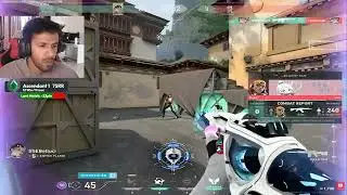 Playing with streamers Asd rank (follow on insta Valorant_clips_by_girl )