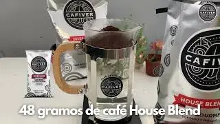 House Blend de Cafiver m&eacute;todo en prensa francesa.
