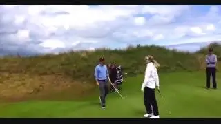 Watch Ivanka Trump show off her golf game in Scotland