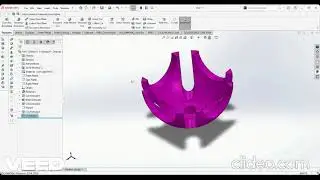 SOLIDWORKS- SPHERICAL GENEVA MECHANISM