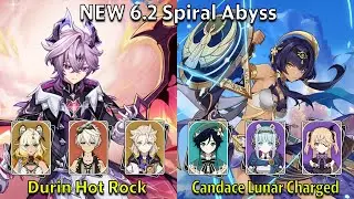 C0 Durin Hot Rock & C6 Candace Lunar Charged - Genshin Impact NEW 6.2 Spiral Abyss Full Clear