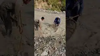 Trout fishing with friends #beautifulkpk #nets #nature #mountains #villagelife #