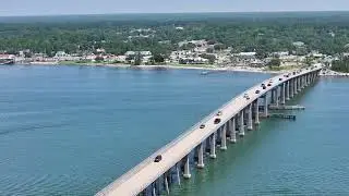 The Light  Of A Burning Bridge Navarre Causeway