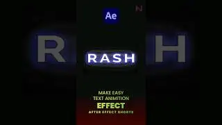 Glow Up Your Text: Easy After Effects Tutorial for Text Glow#shorts