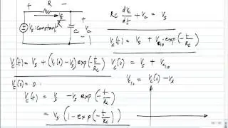 First order circuit with a constant input