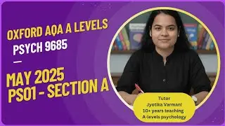 Oxford AQA A Level Psychology - PSO1 -  AS - Section A : Memory - May 2025 Paper #aqa