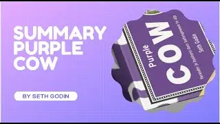 Summary of Purple Cow by Seth Godin  -  Audiobook