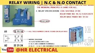 relay wiring diagram with switch | working principle |