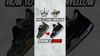 FULL JORDAN 4 RESTORATION IN ONE VIDEO! Deep clean ✅ Un-yellow ✅ Repaint ✅