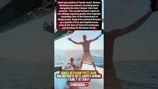 Romeo Beckham Posts Rare Sibling Photo with Harper During Family Getaway