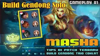 MASHA ROAMER GENDONG TRIO COKLAT - MASHA META BUILD 2022 MOBILE LEGENDS