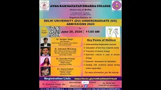 Delhi University (DU) Undergraduate (UG) Admissions 2020