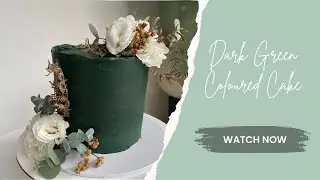 How to colour dark buttercream | Emerald Green