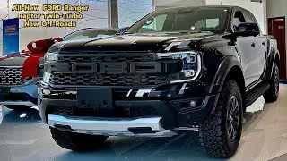 Совершенно новый премиальный Ford Ranger RAPTOR Twin Turbo 2025 года: новые внедорожные характери...
