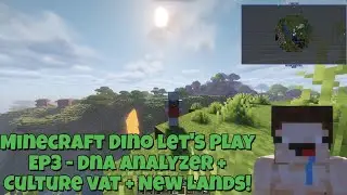 Minecraft Dino Let's Play EP3 &mdash; Анализатор ДНК + Культиватор + Новые Земли! #minecraft #игры #you...