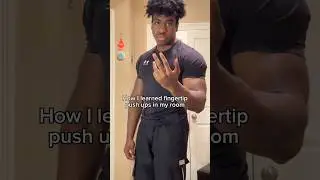 Build strong wrists and forearms with fingertip push ups✅ #calisthenics #viral #pushups #workout